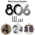 thumbnail image 4 of Número de casa HouSi de acero inoxidable negro flotante de 10 cm, 4 of 8