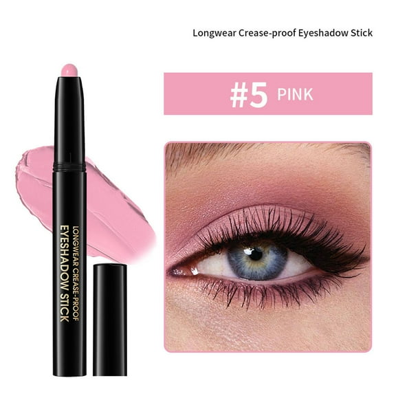 Waterproof Eyeshadow Stick, Cream Eye Shadow Stick, Long-Lasting, Crease-Proof, Cream to Powder Buildable & Blendable Eye Shadow Pencils Crayon, Vegan & Cruelty-Free