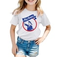 thumbnail image 1 of XDZJLR T-Shirt pour Filles Imprimé Coloré Carnaval Col Rond Manches Courtes 6-7 Ans, 1 of 4