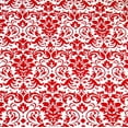 thumbnail image 2 of SheetWorld 100% Cotton Percale Extra Deep Fitted Portable Mini Crib Sheet 24 x 38 x 5.5, Red Damask, 2 of 4