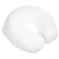 thumbnail image 1 of Almohada de látex en forma de U, almohada en forma de U Cuello de la columna vertebral (una base de almohada sin funda de almohada, blanco), 1 of 6