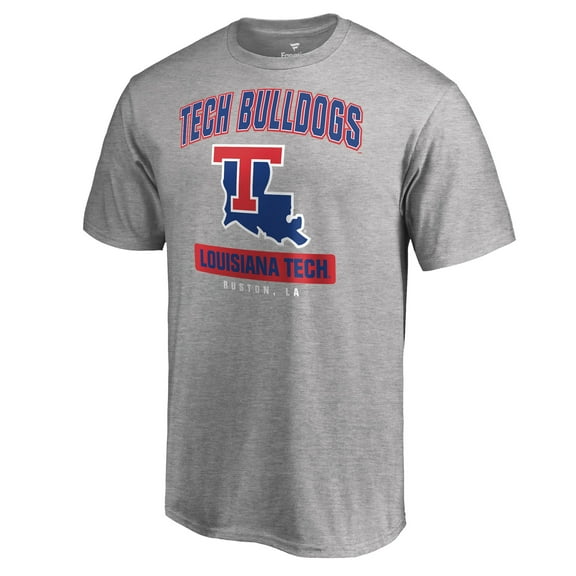 Men's Ash Louisiana Tech Bulldogs Campus Icon T-Shirt