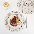 thumbnail image 4 of Cute Elephant Heads Face Trivet Mats Woven Pot Holders 3Pcs Non-Slip Heat Resistant for Hot Pots Pans Pats, 4 of 6
