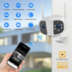 thumbnail image 2 of Cámara IP PTZ 1080P UHD con zoom 10X, Wifi, lente dual, pantalla dual, monitor de seguridad, impermeable, para exteriores, CCTV nocturno, 2 of 4