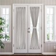 thumbnail image 1 of Achim BC25X72GY6 25 x 72 in. Polyester Light Filtering Rod Pocket Buffalo Check Curtain Panel, Grey, 1 of 1