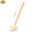 thumbnail image 2 of LEEYNEER 2 Pcs Bâtons de Tambour en Feutre Tête en Bois Accessoires pour Instruments, 2 of 10