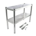 thumbnail image 3 of Stainless Steel Shelf 72'' x 11.8'' x 23.6'' Commercial Adjustable Double Shelf, Stainless Steel Overshelf for Prep & Work Table Restaurant Bar Utility Room Kitchen & Garage, 3 of 10
