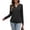 Black, variant on Tqcoqu Women's Solid Notch V Neck Long Sleeve Pullover Tops Ribbed Cuffs Hem Loose Casual Lightweight Sweatshirt For Fall,Beige Women's S-XXL