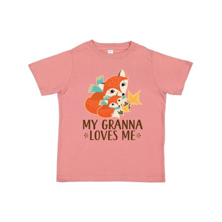 

Inktastic Granna Loves Me Woodland Fox Gift Toddler Boy or Toddler Girl T-Shirt