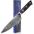 thumbnail image 1 of SURJDE Kitchen Chef Knife 6 Inch Damasucs Chef Knife VG10 Japanese Chefs Knife Full Tang Knife G10 Handle for Home Cook Meat Cutting, 1 of 7