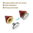 thumbnail image 3 of 20Set Spikes and Studs Kit, 7.5 x 8mm Cone Spikes Punk Rock Rivets, Red, 3 of 7