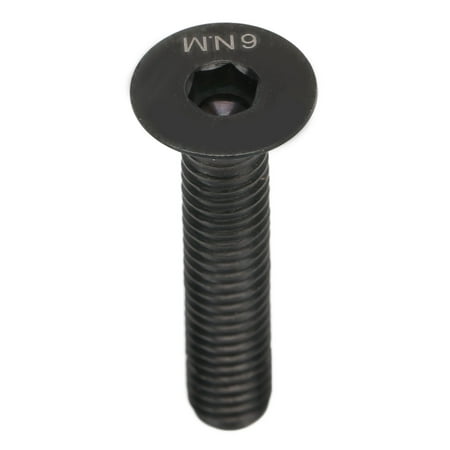 

RISK Headset Stem Top Cap Fixing Bolt M6x30mm Bike Stem Bolt Screw Titanium Alloy for Bike Repair Black