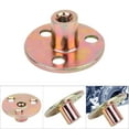 thumbnail image 2 of 5 Pcs T Écrou Bride 3 Trous Galvanisé Fer Meubles Fixation Té Base Ronde Écrou[M6], 2 of 9