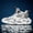 White, variant on Men'S High-Top Sneakers - All-Season Outdoor Shoes with Lace-Up Closure, Non-Slip Rubber Sole - Heavy-Duty Hiking, Running, Gym, Streetwear Shoes