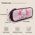 thumbnail image 3 of Bulopur Cute Axolotl Print Kids Backpack Set 4 Pcs Sweet Floral Breathable Kids School Bag with Lunch Box, Pencil Case and Water Bottle Cover for Kawaii Axolotl Lover Toddler Girls, 3 of 8