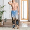 thumbnail image 6 of Lsque Lighthouse Print Men's Pajama Pants, Lounge Pant - Comfortable Home Wear,Elastic Waistband, Stylish Design-Medium, 6 of 9