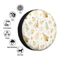 thumbnail image 4 of Naloa Gold Christmas Tree PVC Leather Spare Tire Wheel Cover Spare Tire Cover, for Car Truck SUV Camper Trailer Universal Fit(14-17in)-15 inch, 4 of 6