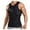 Black, variant on Men's Workout Sauna Vest Waist Trainer for Body and Gym Performance
