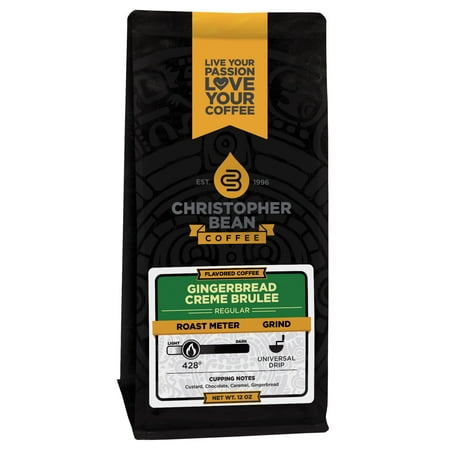 Gingerbread Creme Brulee Flavored Decaf Ground Coffee, 12 Ounce