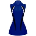 thumbnail image 3 of Alvivi Womens Tennis Golf Dress Training Uniform Sleeveless Zip Up A Line Tank Dresses Blue XXL, 3 of 7