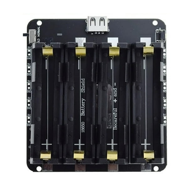 Ndcxsfigh Soporte Batería 18650 5V/2A 3V/1A para Raspberry Pi (soporte Batería 4 Vías)