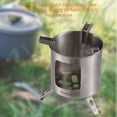 thumbnail image 4 of Estufa de leña de acero inoxidable, plegable, para pícnic, camping, exterior, 4 of 8