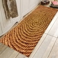 thumbnail image 2 of Tapis Absorbant Imprimé Grain de Bois Ficelle de Plage Tapis de Buanderie Résistant aux Taches, Lavable en Machine Tapis de Porte d'Entrée Intérieur pour Extérieur Patio Sol Entrée Porche Garage Bureau, 47x16 Po, 2 of 2