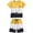 00-Yellow386, variant on Summer Boys Outfits Color Block Short Sleeve T-Shirt Shorts Set, 2-Piece, Sizes 2-14