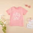 thumbnail image 3 of Uccdo Big Sister Little Sister Matching Outfits Toddler Girls Cotton T-shirt Tops Newborn Baby Romper 1Pcs, 3 of 9