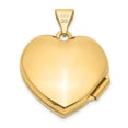 thumbnail image 3 of 14K Yellow Gold Charm Pendant Locket 24 mm 19 Double Heart, 3 of 4