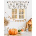 thumbnail image 3 of Fall Floral Leaves Kitchen Curtains Valances for Windows Thanksgiving Pumpkins Rod Pocket Window Treatment for Kitchen/Living Room/Bedroom/Bathroom,54" X 18" -1 Panel, Boho, 3 of 8