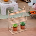 thumbnail image 1 of Soporte de planta en miniatura CUTICAT Escala 1:12 Estante de exhibición de 3 niveles, 1 of 8