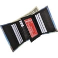 thumbnail image 3 of Men's Genuine Leather Center Flap Credit Card ID Holder Trifold Statue of Liberty Wallet, 3 of 9
