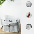 thumbnail image 2 of Nordic Felt Storage Basket Living Room Tea Table Sundries Cloth Box Bedroom Socks Grey, 2 of 6