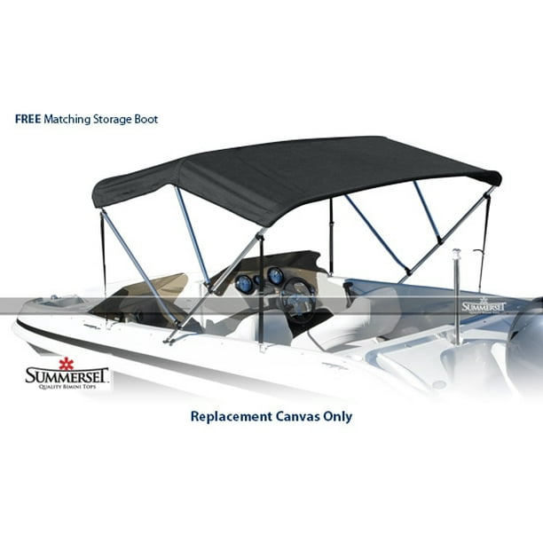 Summerset 3 Bow Bimini Top Boat Cover Replacement Canvas, Waterproof