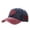 Navy, variant on Helii Canada Maple Leaf Washed Cotton Baseball Cap Dad Hat: Color Block Contrast Brim Vintage Distressed Sun Hat with Adjustable Strap for Men Women Outdoor Sports Cap Grey,One Size