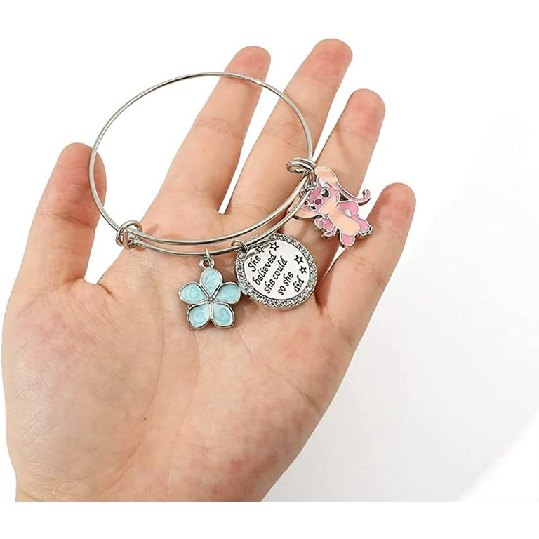 Anime Stitch Charm Bracelet Jewelry - Ohana Means Family Anime