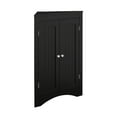 thumbnail image 6 of Hassch Bathroom Corner Storage Cabinet, Small Floor Cabinet with Adjustable Shelves and 2 Doors, Freestanding Cabinet Organizer for Kitchen, Living Room, Coffee Color, 6 of 9