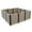 Khaki, variant on Tierra Verde 48-Inch x 48-Inch Raised Garden Bed for Patios or Decks, Khaki