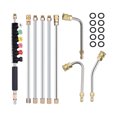 thumbnail image 1 of Pressure Washer Extension Wand Set - Upgrade Power Washer Lance with Spray Nozzle Tips,Curved Rod, 1/4 Inch Quick Connect, Replacement for Anti-Leaked Ring 4000 PSI,Silver & black, 1 of 7