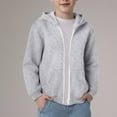 thumbnail image 2 of UAYOTSE Youth Classic Hoodies Soft Hooded Full Zip Sweatshirts for Children,Grey 8 Years, 2 of 9