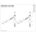 thumbnail image 4 of Kingston Brass CCK44151AX 1/2-Inch FIP x 1/2-Inch O.D. Comp Quarter-Turn Straight Shut-Off Valve in Polished Chrome, 4 of 6