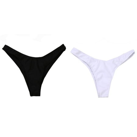 (2-Pack) 2025 New Womeny Bottoms Swimsuit Womens Bathing Suit Shorts and Tops Bikini Swimwear Cheeky Thong Ladies Swim Wear V Swim Trunks Bk athletic Swimsuits with Shorts L