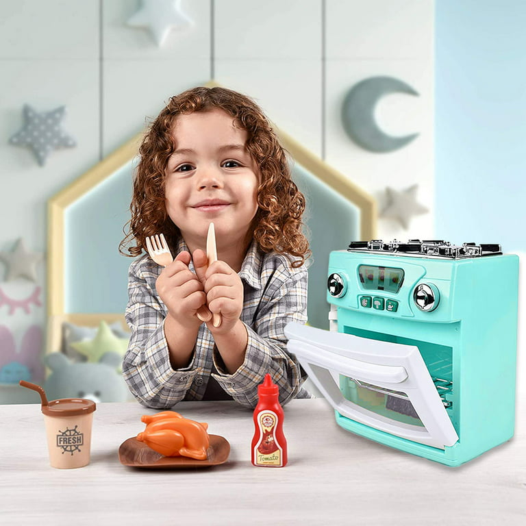 Kids Toy Kitchen Sets, Play Kitchen Accessories for Kids Ages 4-8 3-5,  Kitchen Appliance Toys, Blender, Coffee Maker Machine, Mixer, Toaster,  Pretend