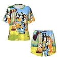 thumbnail image 4 of Lsque Bluey Women's Short-Sleeved Pajama Set - 2 Piece Soft and Lightweight Sleepwear Set-Medium, 4 of 9