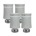 thumbnail image 1 of 4 Pcs Thermostat de Radiateur Intelligent avec Contrôleur de Température Intelligent Programmable Smart Life, Commande Vocale pour Climatisation à Domicile, Plaque Chauffante Compatible avec Tuya App Alexa Google ZigBee Gris, 1 of 8