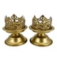 thumbnail image 4 of 2x Portavelas Portavelas, Candelabro de metal Decorativo Elegante Candelabro Candelabro, para centros de mesa Decoración de bodas Áurea 10.3cmx15cm, 4 of 9