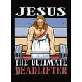 thumbnail image 2 of Women's Casual Round Neck Short Sleeve T-Shirt, "Jesus the Ultimate Deadlifter" Graphic Print, Comfortable Summer Top, Fashionable Knit Fabric, Polyester, All-Season, Ladies Leisure Sportswear, 2 of 6
