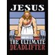 thumbnail image 2 of Camiseta de Verano para Mujer Women's Casual Round Neck Short Sleeve T-Shirt, "Jesus the Ultimate Deadlifter" Graphic Print, Comfortable Summer Top, Fashionable Knit Fabric, Polyester, All-Season, L, 2 of 6