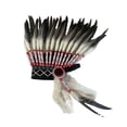 thumbnail image 1 of Guardurnaity Diadema de plumas para adultos para representaciones teatrales y accesorios de fotografía para fiestas temáticas. Disfraces Accesorio para el cabello gris, 1 of 6